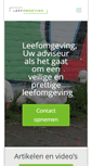 Mobile Screenshot of leefomgeving.com
